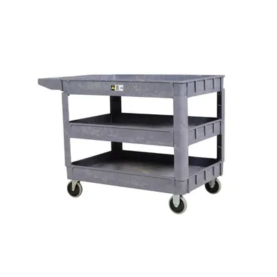 Vestil PLSC-3-2436 Plastic Utility Service Cart