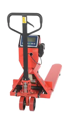 Vestil PM-2048-SCL-LP-PT pallet jack shown from an alternate angle