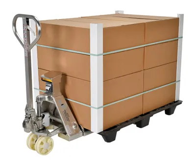 Vestil PM-2048-SCL-LP-SS Stainless Steel Low Profile Pallet Truck with Scale