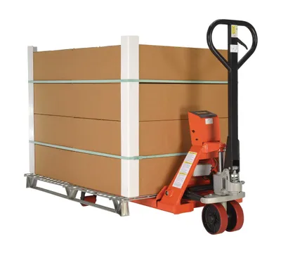 Vestil PM-2146-TL-SCL-LP pallet jack shown from an alternate angle