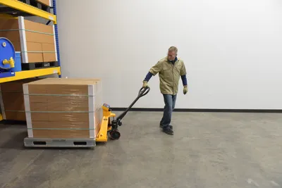 Vestil PM-2748-SCL-LP-E Steel Low Profile Economy Pallet Truck with Scale