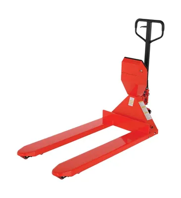 Vestil PM-2748-SCL-LP pallet jack shown from an alternate angle