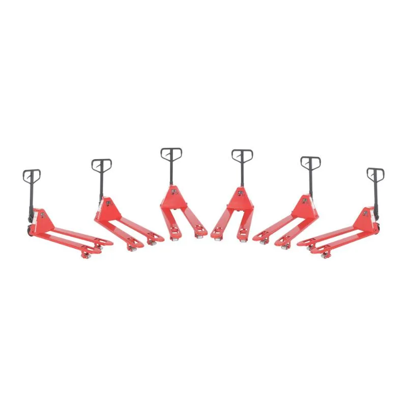 Vestil PM4-2148-LP-6PKG Steel Low Profile Pallet Trucks 6 Pack 4000 Lb. Capacity