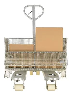 Vestil PM5-2048-S-G specialized pallet jack shown from an alternate angle