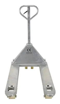 Vestil PM5-2748-S-G pallet jack shown from an alternate angle