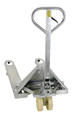Vestil PM5-2748-S-G pallet jack shown from an alternate angle