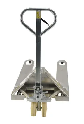 Vestil PM5-2748-S-Z pallet jack shown from an alternate angle