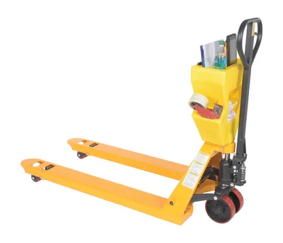 Vestil PM5-2748-Y-UP-001 Steel Plastic Pallet Truck 8