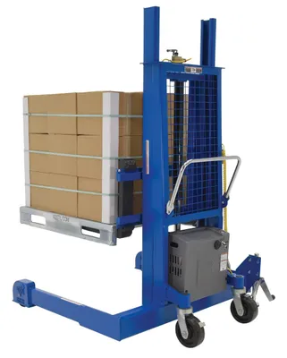 Vestil PMPS-60-DC pallet stacker shown from an alternate angle