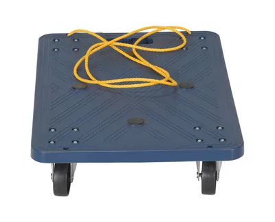 Vestil POS-1624-ROPE Polyethylene Dolly with Pull Rope
