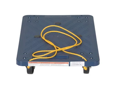 Vestil POS-1624-ROPE Polyethylene Dolly with Pull Rope
