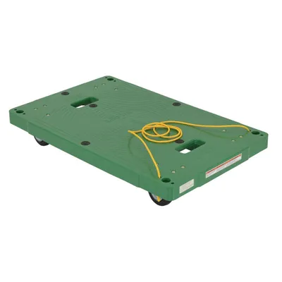 Vestil POS-2133-ROPE Polyethylene Dolly with Pull Rope