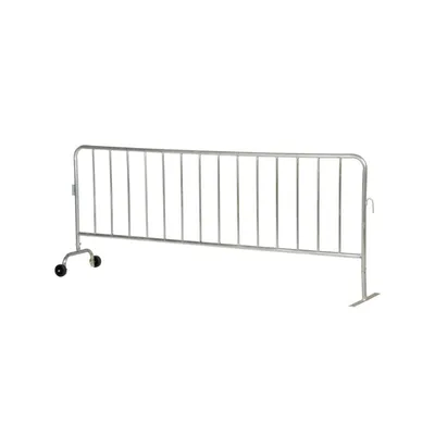Vestil PRAIL-102-G-WF Steel Crowd Control Interlocking Barrier with Feet