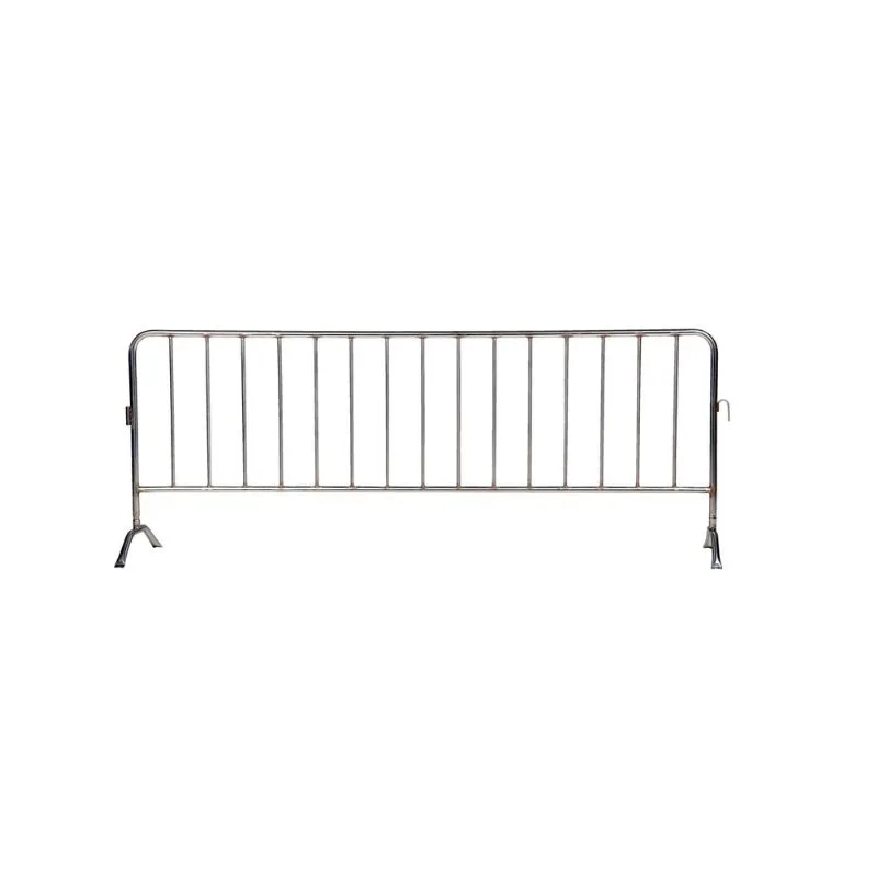 Vestil PRAIL-102-HD-SS Stainless Steel Heavy Duty Crowd Control Interlocking Barrier with Curved Feet