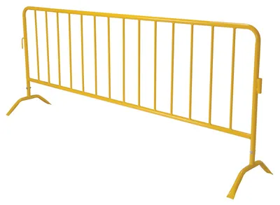 Vestil PRAIL-102-Y crowd control shown from an alternate angle