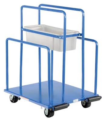 Vestil PRCT Steel Panel Cart With Glass Filled Nylon Casters