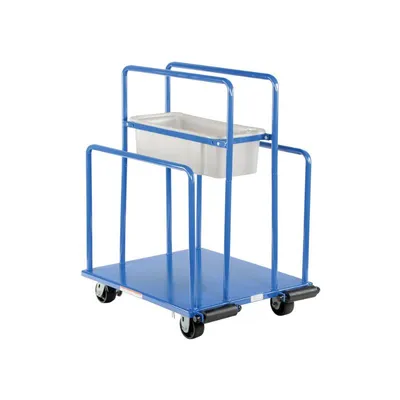 Vestil PRCT Steel Panel Cart With Glass Filled Nylon Casters
