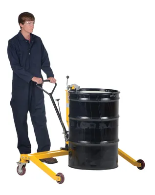 Vestil PSDT Steel Pallet Straddling Drum Truck 6