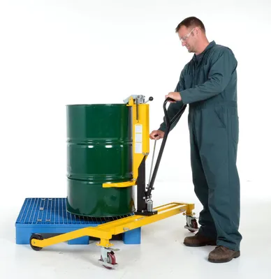 Vestil PSDT Steel Pallet Straddling Drum Truck 3