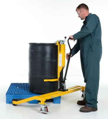Vestil PSDT Steel Pallet Straddling Drum Truck 1