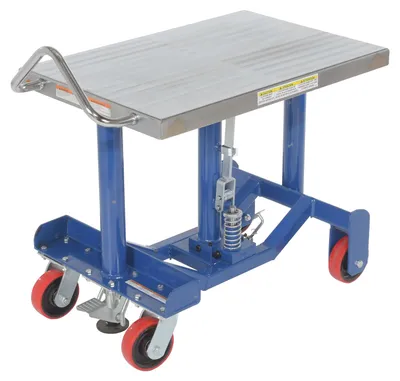 Vestil PT12-10 Steel Low Profile Post Lift Table