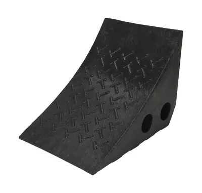 Vestil PWC-BK wheel chock shown from an alternate angle