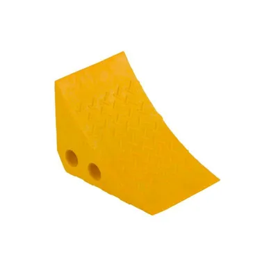 Vestil PWC-Y Recycled Polypropylene Plastic Wheel Chock