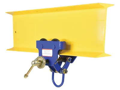 Vestil QIT-03 i beam trolley shown from an alternate angle