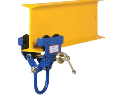 Vestil QIT-2 i beam trolley shown from an alternate angle