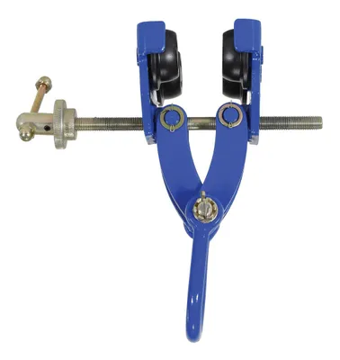 Vestil QIT-4 i beam trolley shown from an alternate angle