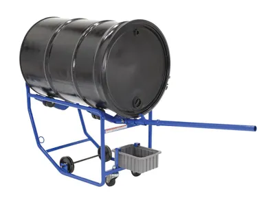 Vestil RDC-100-10 Steel Revolving Drum Cart 5
