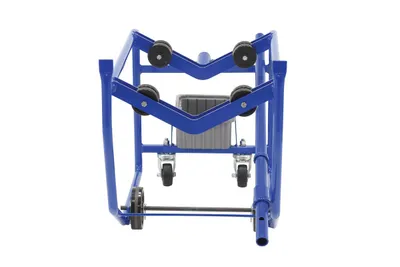 Vestil RDC-100-10 Steel Revolving Drum Cart 3