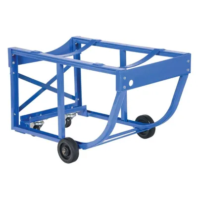 Vestil RDC-60-5-PO Steel Economy Rotating Drum Cart with Polyolefin Wheels