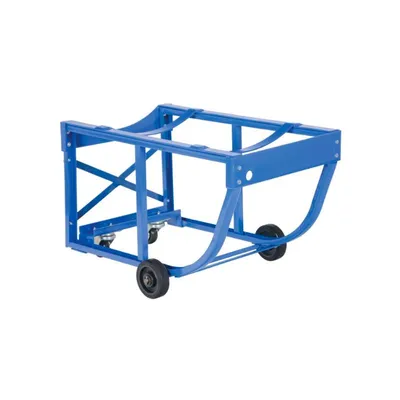 Vestil RDC-60-5-PO Steel Economy Rotating Drum Cart with Polyolefin Wheels