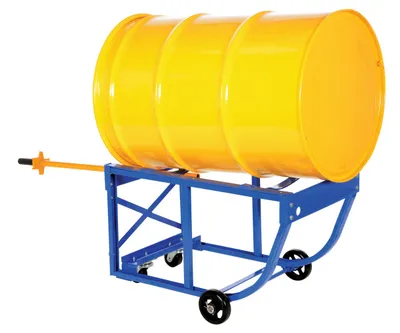 Vestil RDC-60-5-PU Steel Economy Rotating Drum Cart with Polyurethane Wheels 4