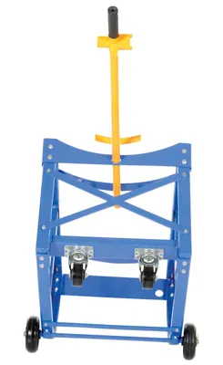Vestil RDC-60-5-PU Steel Economy Rotating Drum Cart with Polyurethane Wheels 3