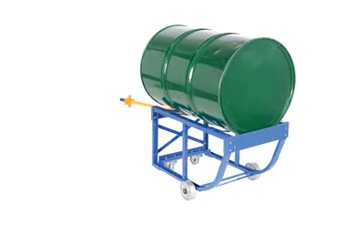 Vestil RDC-60-5-SS Steel Economy Rotating Drum Cart with Steel Wheels 14