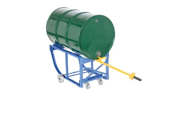 Vestil RDC-60-5-SS Steel Economy Rotating Drum Cart with Steel Wheels 12