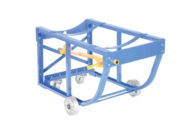 Vestil RDC-60-5-SS Steel Economy Rotating Drum Cart with Steel Wheels 4