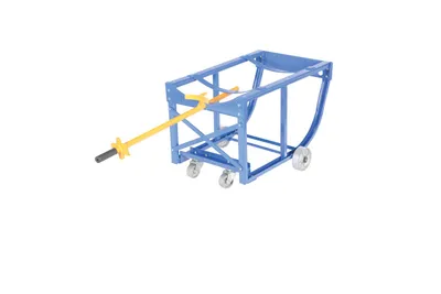 Vestil RDC-60-5-SS Steel Economy Rotating Drum Cart with Steel Wheels 8