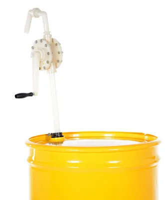Vestil RP-90FG drum pump shown from an alternate angle