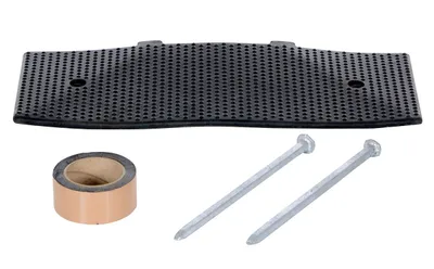 Vestil RSH-108-EM-A Rubber Male End Cap Asphalt Hardware 2