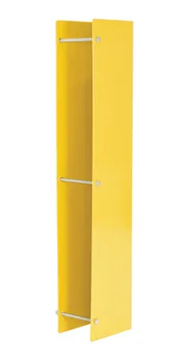 Vestil RUD-24 Steel Rack Guard With Rubber Bumper 1