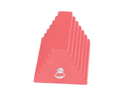 Vestil RWC-8-RD Rubber Wheel Chock with Eye Bolt 2