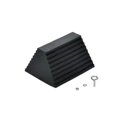 Vestil RWC-8-SBS Molded Rubber Serrated Bottom Wheel Chock