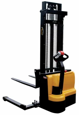 Vestil S-118-AA-DM pallet stacker shown from an alternate angle