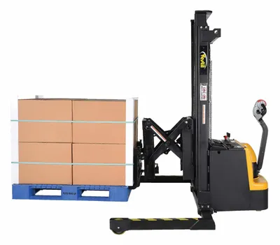 Vestil S-118-AA-FR pallet stacker shown from an alternate angle