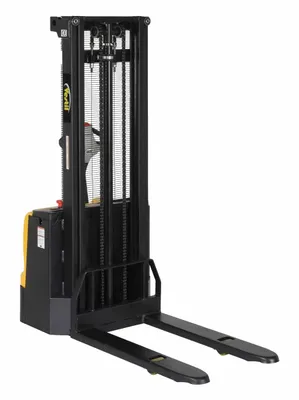 Vestil S-118-FF-DM pallet stacker shown from an alternate angle