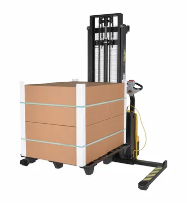 Vestil S-125-AA-DM pallet stacker shown from an alternate angle