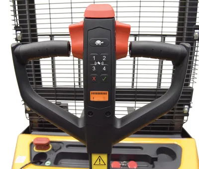 Vestil S-63-AA-LION pallet stacker shown from an alternate angle